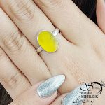 انگشتر نقره شرف الشمس رکاب ساده کد9997 - Image 2
