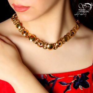 گردنبند برند ژوپینگ گرد بزرگ کد:2978