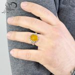 انگشتر شرف الشمس نقره رکاب ایتالیا کد9930 - Image 2