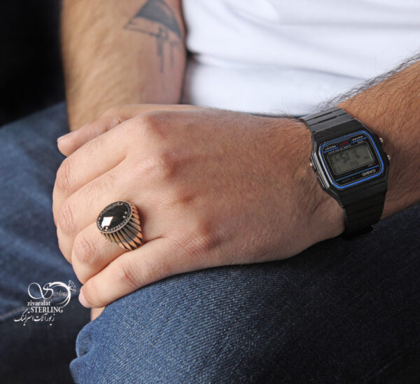 انگشتر نقره اسپرت اونیکس مردانه کد:۱۵۷۵