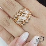 انگشتر طرح طلا ژوپینگ کد 12109