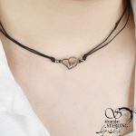 گردنبند پلاک قلب استیل کد6951