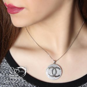 گردنبند نقره زنانه برند CHANNEL کد:2967