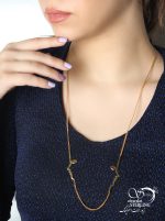 گردنبند زنانه طرح طلا کد: 3308 - Image 2