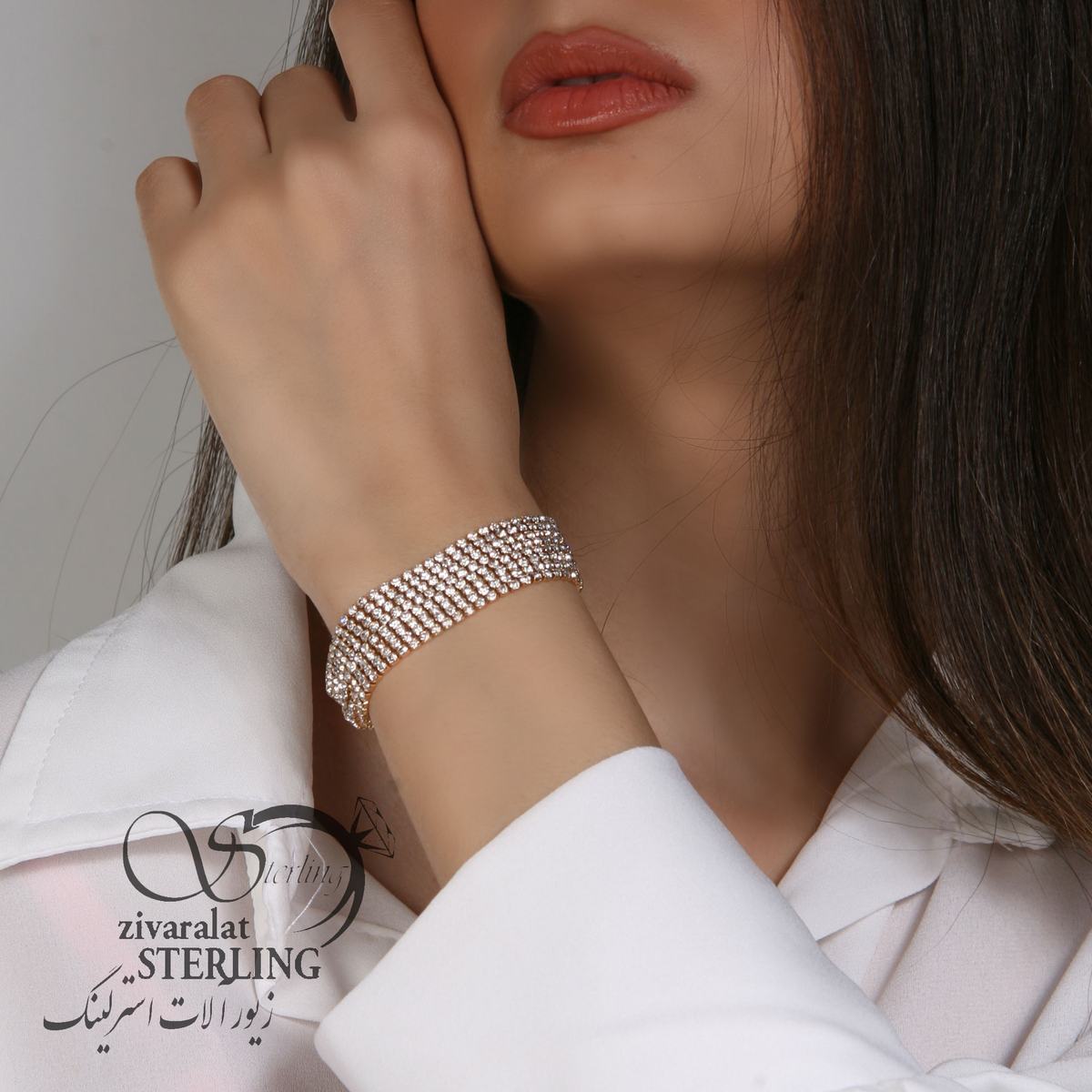 دستبند زنانه طرح طلا کد 4137