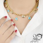 گردنبند فانتزی ترک طرح چشم نظر