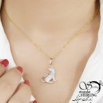 گردنبند زنانه طرح طلا