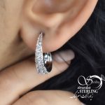 گوشواره زنانه طرح طلا کد 5804 - Image 3