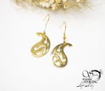 گوشواره آویز استیل طرح سنتی کد 5664