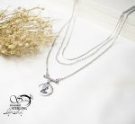 گردنبند زنانه استیل طرح الیزابت کد 5784