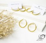 گوشواره پیچ حلقه ای زنانه کد 5799 - Image 2