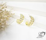 گوشواره زنانه طرح طلا کد 5802