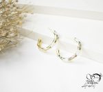 گوشواره زنانه طرح طلا کد 5803 - Image 2
