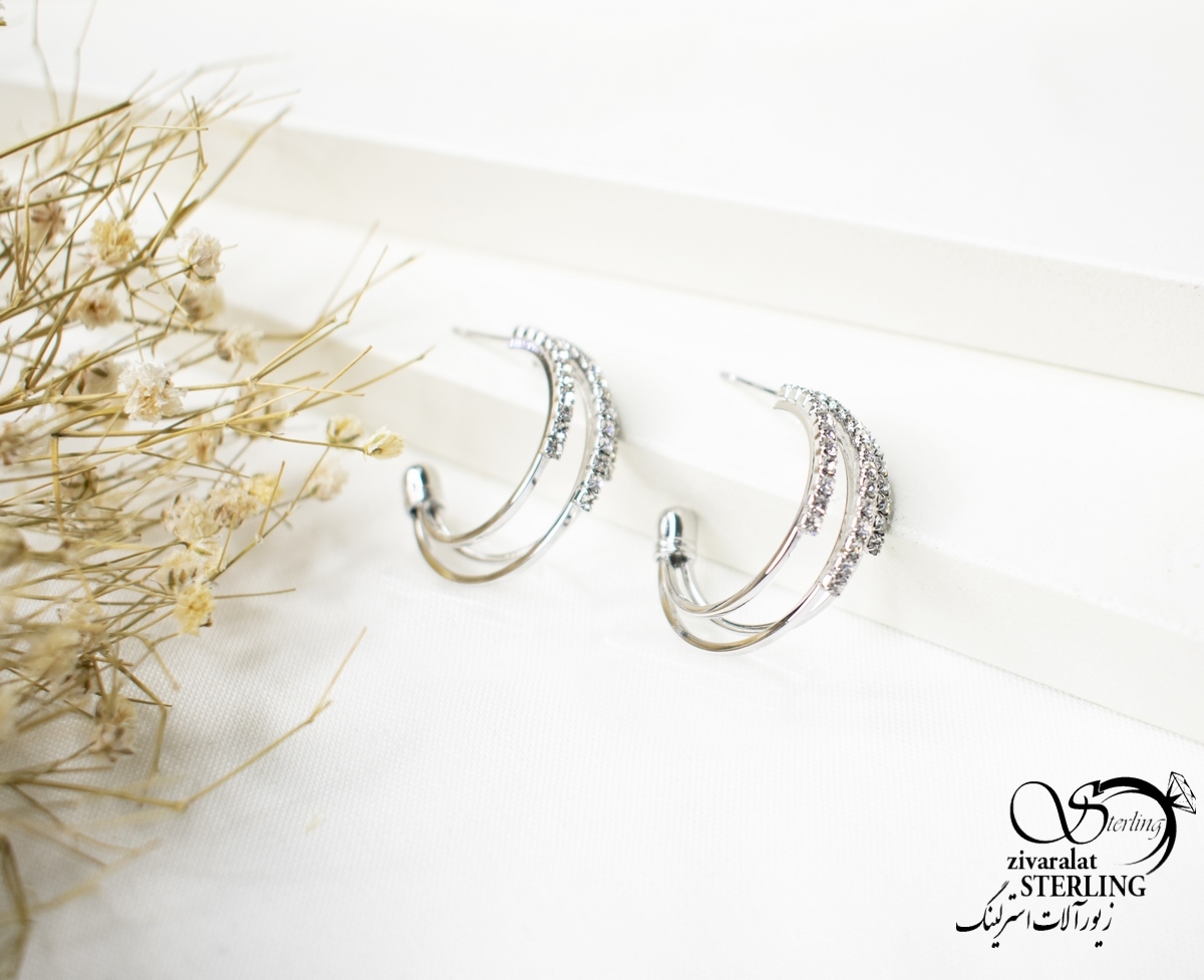 5805 220 گوشواره زنانه طرح طلا کد 5805 - Image 1