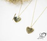 گردنبند زنانه قاب عکس قلب (لاکت) کد 5812 - Image 2