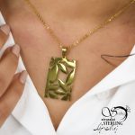 گردنبند زنانه طرح طلا طرح گل کد 5648 - Image 2
