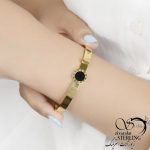 دستبند النگویی استیل زنانه کد 6014