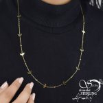 گردنبند استیل زنانه کد 6022