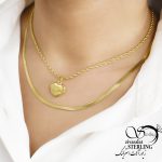 گردنبند استیل زنانه کد 6023