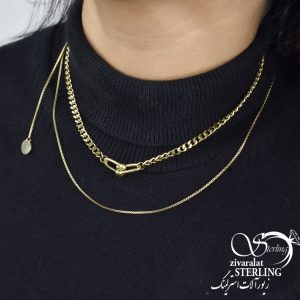 گردنبند استیل زنانه کد 6024