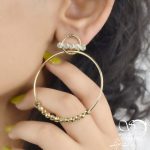 گوشواره ترک دست ساز زنانه کد 6053