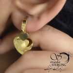 گوشواره زنانه طرح قلب کد 6120 - Image 2