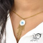 گردنبند زنانه چشم نظر ریشه دار کد 5808 - Image 2