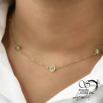 گردنبند زنانه استیل دایره زنجیری کد 5738 - Image 2