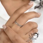 رینگ زنانه طرح طلا کد 6089 - تصویر 2