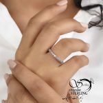 رینگ زنانه طرح طلا کد 6091 - Image 2