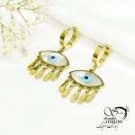 گوشواره زنانه چشم نظر آویز اشکی کد 6152