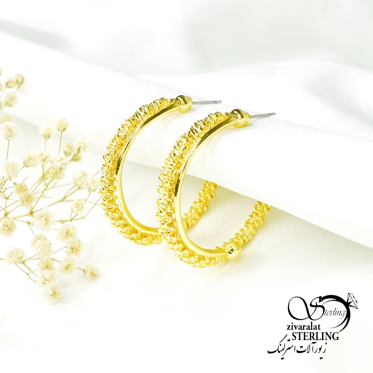 6175 85 گوشواره ترک دست ساز زنانه کد 6175 - Image 1