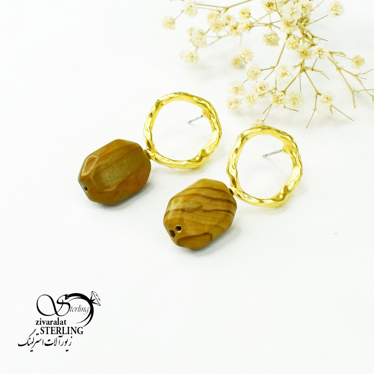 6455 180 گوشواره ترک دست ساز کد 6455 - Image 1
