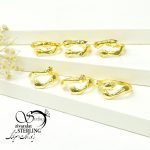 انگشتر آغوش طلایی طرح طلا کد 6342 - Image 2