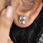 گوشواره میخی نقره کد 6210 - Image 2