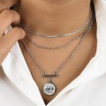 گردنبند زنانه استیل طرح الیزابت کد 5784 - Image 2