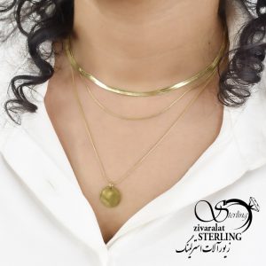 گردنبند استیل زنانه کد 5822