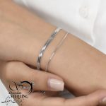 دستبند استیل ماری دولاین کد 6003 - Image 3