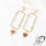 گوشواره ترک دست ساز زنانه کد 6133