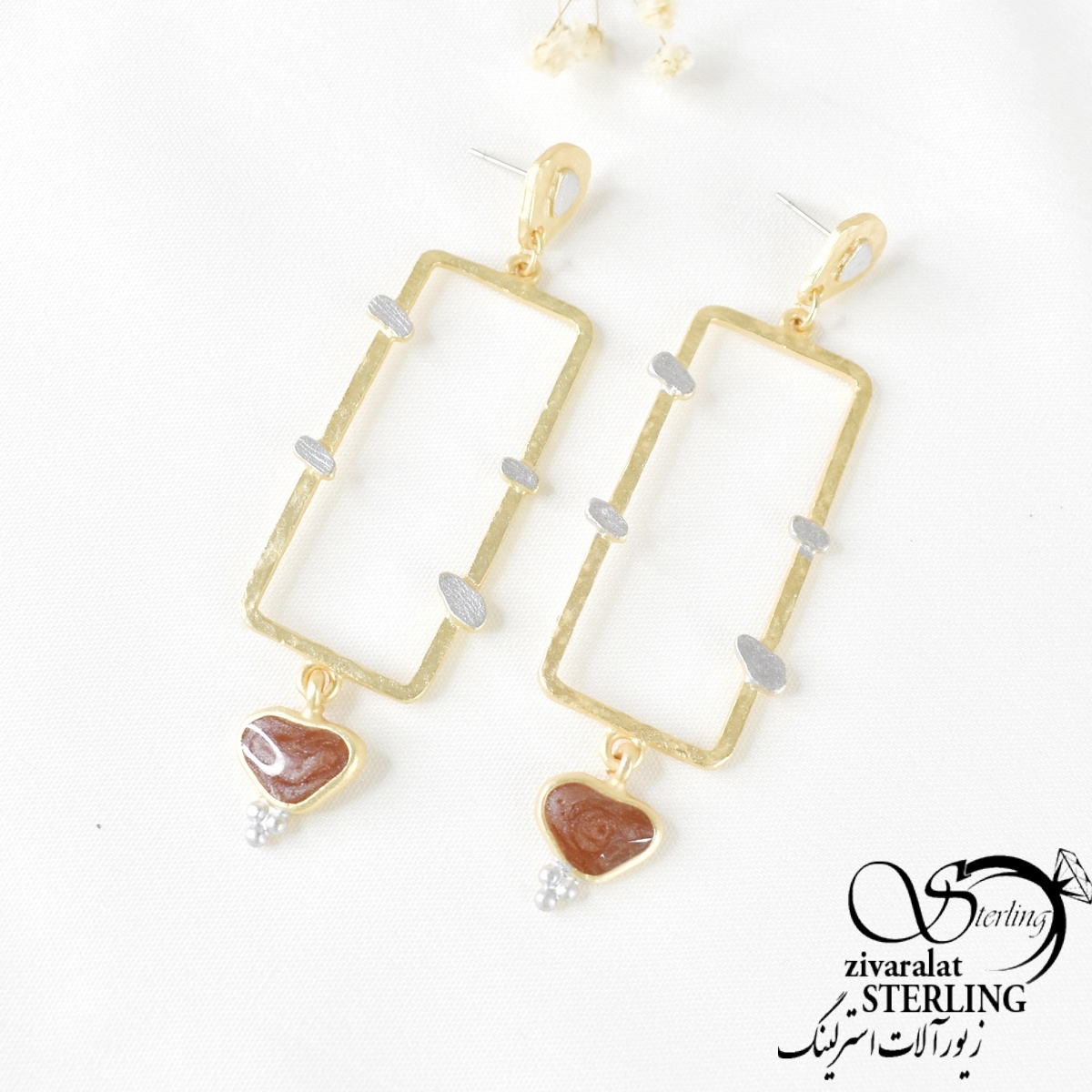 6133 گوشواره ترک دست ساز زنانه کد 6133