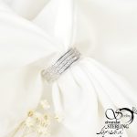 حلقه نقره دورنگینbvlgari