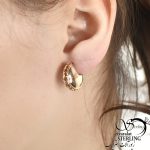 گوشواره ژوپینگ نیم دایره