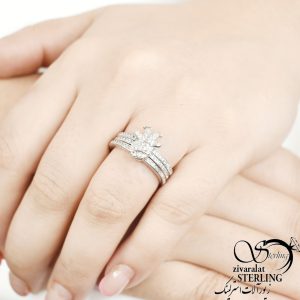 انگشتر نقره زنانه کد:۱۹۲۴