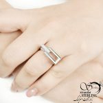 انگشتر مستطیلی عیار925