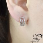 گوشواره ژوپینگ طرح طلا کد 7587 - Image 2