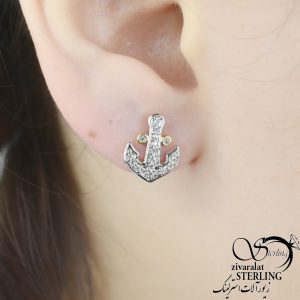 گوشواره ژوپینگ طرح لنگر