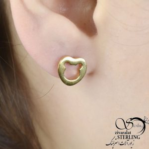 گوشواره استیل طرح کله خرسی