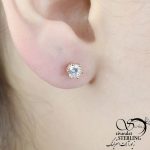 گوشواره ژوپینگ طلایی نگیندار