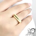 انگشتر استیل طرح طلا کد 7647 - تصویر 2