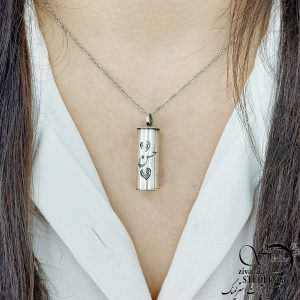 گردنبند نقره جای حرز امام جواد بانام حسن